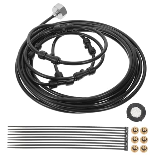 KONTONTY 1 Satz Nebelventilator-Set Düse Nebel Stehen Vernebelungsventilator-Set Für Den Außenbereich Sprühventilator Bausatz Kühlung Lüfter Mister Sprühen Black Messing KONTONTY 1 Satz Nebelventilator-Set Düse Nebel Stehen Vernebelungsventilator-Set Für Den Außenbereich Sprühventilator Bausatz Kühlung Lüfter Mister Sprühen Black Messing von KONTONTY