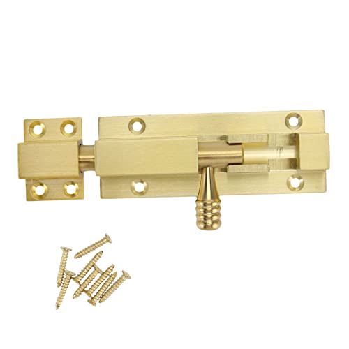 KONTONTY 1 Stück Aluminiumlegierung Türverriegelung Schiebetür Schloss Antivandalismus Riegel für Fenster Türen Garagentore und Möbel Ergonomisches Design Robust und Langlebig Goldfarben KONTONTY 1 Stück Aluminiumlegierung Türverriegelung Schiebetür Schloss Antivandalismus Riegel für Fenster Türen Garagentore und Möbel Ergonomisches Design Robust und Langlebig Goldfarben von KONTONTY