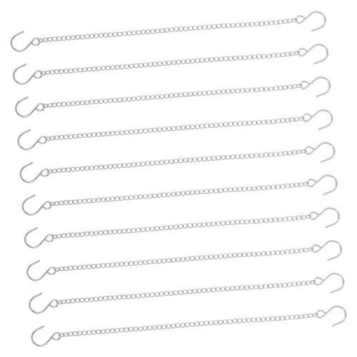 KONTONTY 10 Stück Edelstahl Hängekette mit Haken Teiliges Langlebige Metallkette zum Aufhängen von Vogelhäusern Pflanzenlaternen und Werbetafeln Vielseitig Verwendbar für Garten Balkon KONTONTY 10 Stück Edelstahl Hängekette mit Haken Teiliges Langlebige Metallkette zum Aufhängen von Vogelhäusern Pflanzenlaternen und Werbetafeln Vielseitig Verwendbar für Garten Balkon von KONTONTY