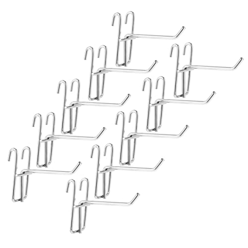 KONTONTY 10 Stück Eisen Haken für Lochwand Rostfreie Grid Hooks für Supermarktregale Stabil und Langlebig Installieren Tragfähigkeit KONTONTY 10 Stück Eisen Haken für Lochwand Rostfreie Grid Hooks für Supermarktregale Stabil und Langlebig Installieren Tragfähigkeit von KONTONTY