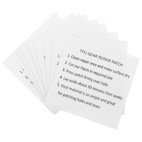 KONTONTY 10 Stück TPU Selbstklebende Reparatur Patches für Aufblasbare Produkte Wasserdichtes Reparaturset für Poollöcher Boote und KONTONTY 10 Stück TPU Selbstklebende Reparatur Patches für Aufblasbare Produkte Wasserdichtes Reparaturset für Poollöcher Boote und von KONTONTY