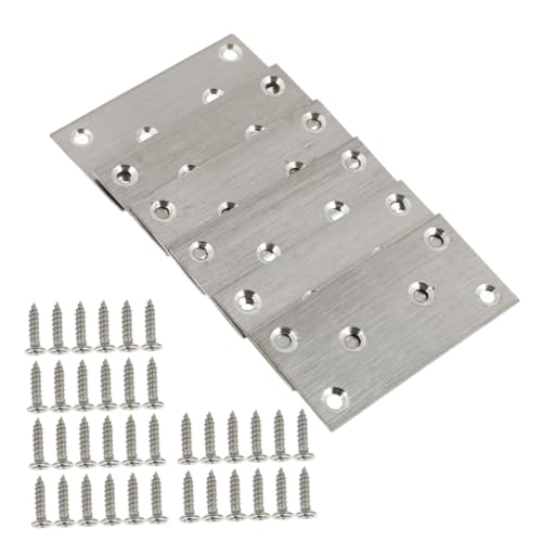KONTONTY 10 Stück Teiliges Edelstahl Flachverbinder mit Schrauben Stabile Metall Eckverbinder Platte für Möbel Befestigung Rostfrei Langlebig für Stuhl Tisch Regal Schrank Einfache Montage KONTONTY 10 Stück Teiliges Edelstahl Flachverbinder mit Schrauben Stabile Metall Eckverbinder Platte für Möbel Befestigung Rostfrei Langlebig für Stuhl Tisch Regal Schrank Einfache Montage von KONTONTY