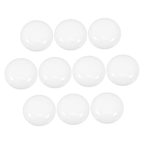 KONTONTY 10 Stück Teiliges Kunststoff Lampenschirme Flach Feuchtigkeitsresistent Nebelabweisend Ersatzschirm für LED Glühbirnen Vielseitig Einsetzbar für Pendelleuchten und Kochfeldabzüge von KONTONTY