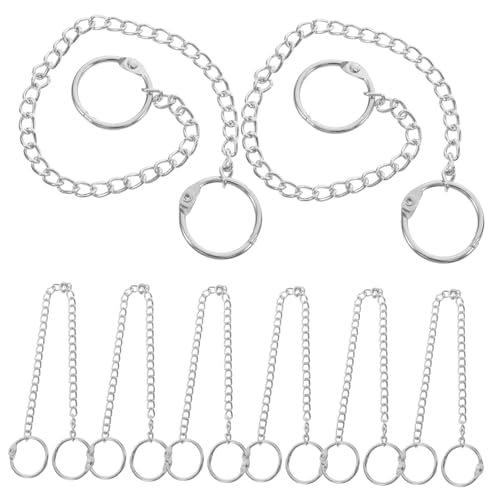 KONTONTY 10 Stück Teiliges Metall Aufhängeketten mit Haken Robuste Langlebige Ketten für Blumenampeln Schilder und Dekoration Stilvolles Design für Fenster Türen Wände Handel und Garten von KONTONTY