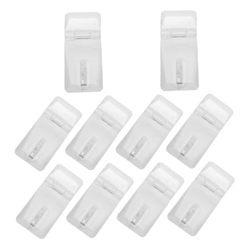 KONTONTY 10 Stück Teiliges Mini Türschloss Transparent Kindersicherer Verschluss für Taschen Haustier und Schmuckboxen Klarer Verschluss mit Einfachem Zugang Unauffällige Transparente von KONTONTY