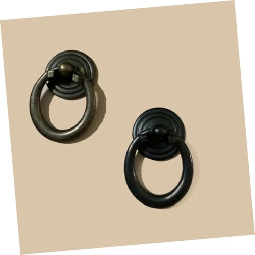 KONTONTY 10 Stück Teiliges Runde Vintage Möbelgriffe Schwarz Metall Schrank Schubladengriffe Ergonomisch Einfache Montage Dekorative Ziehgriffe für Küchenschränke und Kleiderschränke KONTONTY 10 Stück Teiliges Runde Vintage Möbelgriffe Schwarz Metall Schrank Schubladengriffe Ergonomisch Einfache Montage Dekorative Ziehgriffe für Küchenschränke und Kleiderschränke von KONTONTY