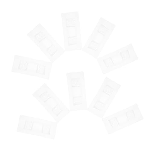 KONTONTY 10 Stück Teiliges Transparentes Selbstklebendes Regalbodenträger Keine Bohrung Einfache Montage Verstellbare Regalstützen für Kleiderschränke Küchen Büro und Bücherregale von KONTONTY