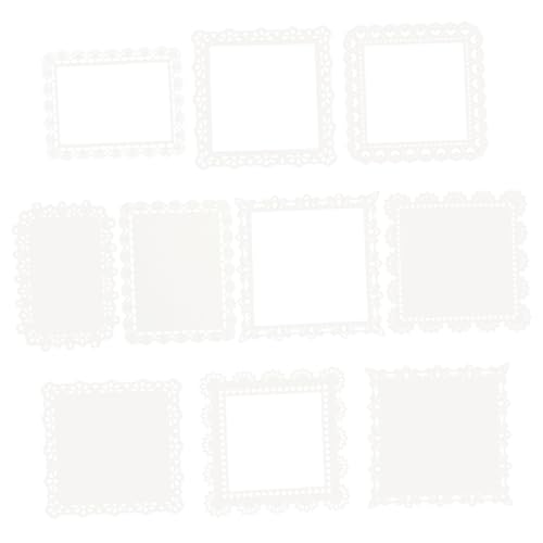 KONTONTY 10 Stück Teiliges Weißes Spitzenpapier Ausgeschnittene Schnittfreie Dekorpapiere mit Filigranem Spitzenmuster als Scrapbook Hintergrundpapier für DIY Bastelarbeiten und Kreative KONTONTY 10 Stück Teiliges Weißes Spitzenpapier Ausgeschnittene Schnittfreie Dekorpapiere mit Filigranem Spitzenmuster als Scrapbook Hintergrundpapier für DIY Bastelarbeiten und Kreative von KONTONTY