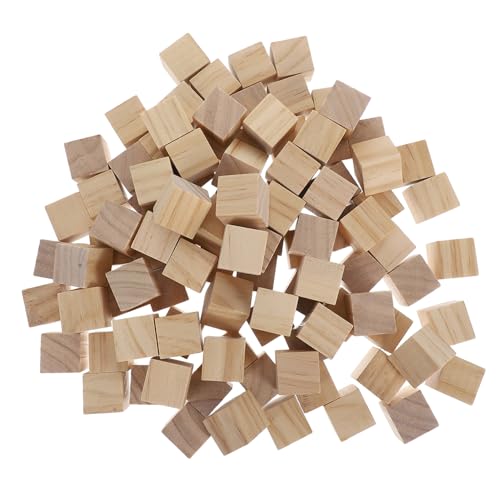 KONTONTY 100 Stück Kleine Naturbelassene Holzklötze aus Massivem Quadratisch Glatte Oberfläche Sicher für DIY Bastelprojekte Kreative Konstruktionen und Lernspiele KONTONTY 100 Stück Kleine Naturbelassene Holzklötze aus Massivem Quadratisch Glatte Oberfläche Sicher für DIY Bastelprojekte Kreative Konstruktionen und Lernspiele von KONTONTY