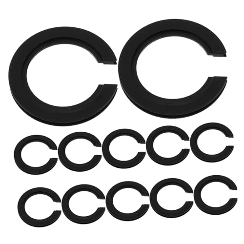 KONTONTY 100 Stück Lampenschirmringe Konverter Lampenfassung Konverter Kunststoff Lampenschirm Reduzierring Lampenbeschlagteile Lichtsockelstecker Adapter Lampenschirmkonverter von KONTONTY