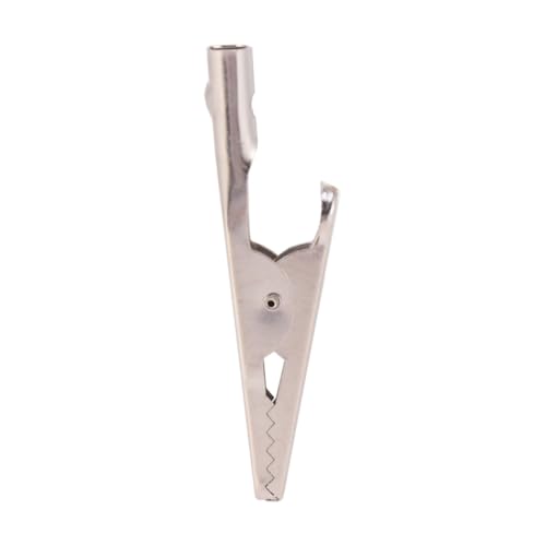 KONTONTY 100 Stück Teiliges Krokodilklemmen aus Metall Nickelfarben Rostfrei Elastisch Langlebig Vielseitige Elektrische Prüfklemmen für Labor Heim und Kfz Einsatz KONTONTY 100 Stück Teiliges Krokodilklemmen aus Metall Nickelfarben Rostfrei Elastisch Langlebig Vielseitige Elektrische Prüfklemmen für Labor Heim und Kfz Einsatz von KONTONTY