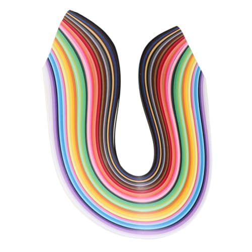 KONTONTY 1000 Stück Papierstreifen Farbstreifen zum selber basteln Handwerkliches Herstellungsmaterial Quilling-Streifenpapier Quilling Papier Quilling-Streifen-Set Quilling -Tools von KONTONTY