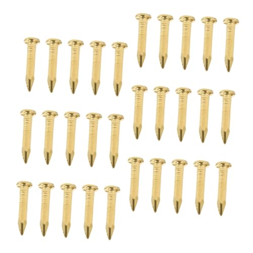 KONTONTY Kupfernägel 100 Stück Metallnägel Für Möbelbefestigung Rundkopfnägel Zum Aufhängen Von Bildern Und Reparatur Von Möbeln KONTONTY Kupfernägel 100 Stück Metallnägel Für Möbelbefestigung Rundkopfnägel Zum Aufhängen Von Bildern Und Reparatur Von Möbeln von KONTONTY