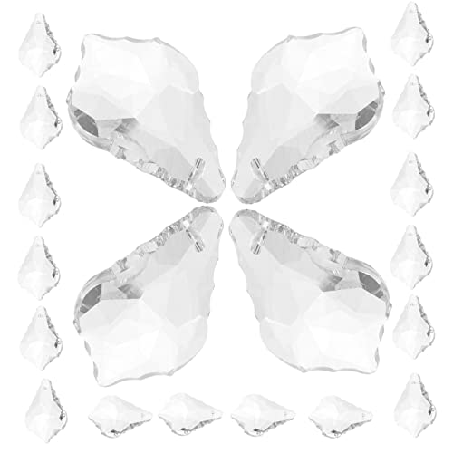 KONTONTY 10Stücke Kristallanhänger Transparente Prismen für Kronleuchter Dekoration Hängende Ornamente für Hochzeit Weihnachten von KONTONTY