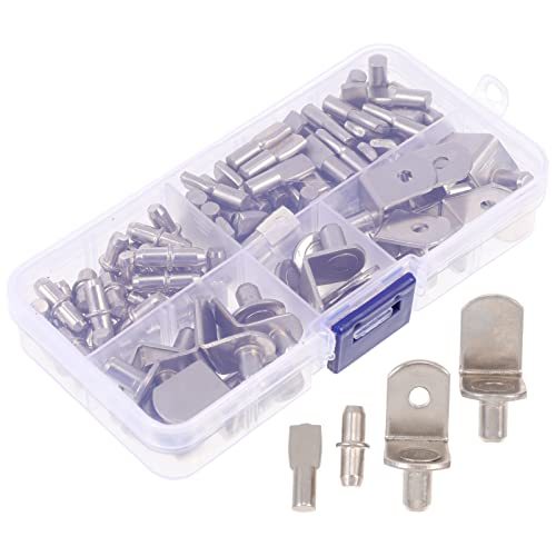 KONTONTY 113 Stück Regalstützen Vernickeltem Eisen Halter für Einlegeböden Vielseitig Einsetzbar für Schränke Bücherregale und Möbel Rostbeständig und Langlebig KONTONTY 113 Stück Regalstützen Vernickeltem Eisen Halter für Einlegeböden Vielseitig Einsetzbar für Schränke Bücherregale und Möbel Rostbeständig und Langlebig von KONTONTY