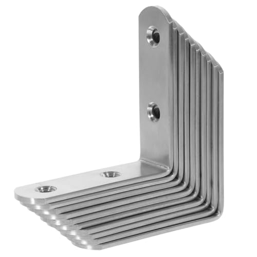 KONTONTY 12 Stück Teiliges Edelstahl Regalhalter Winkelverbinder für Möbel Holzregale Kleine Stabile Eckwinkel für DIY Möbelmontage Langlebig und Korrosionsbeständig KONTONTY 12 Stück Teiliges Edelstahl Regalhalter Winkelverbinder für Möbel Holzregale Kleine Stabile Eckwinkel für DIY Möbelmontage Langlebig und Korrosionsbeständig von KONTONTY