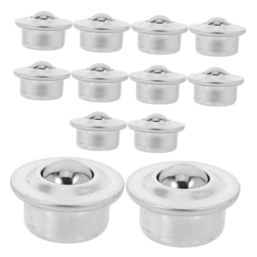 KONTONTY 12 Stück Teiliges Kugelrollen aus Edelstahl Metallkugellager für Transfer und Drehbewegung Langlebige Kugeltransfer-lager mit Schutzabdeckung Leicht Multidirektional Drehbar für KONTONTY 12 Stück Teiliges Kugelrollen aus Edelstahl Metallkugellager für Transfer und Drehbewegung Langlebige Kugeltransfer-lager mit Schutzabdeckung Leicht Multidirektional Drehbar für von KONTONTY