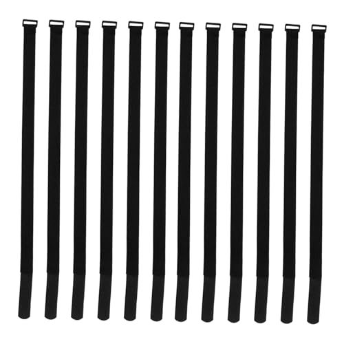 KONTONTY 12 Stück Teiliges Verstellbares Klettband Wiederverwendbare Gartenschirm Befestigungsgurte Windfeste Außen Sonnenschirm Fixierbänder für Terrasse Garten und Outdoor von KONTONTY