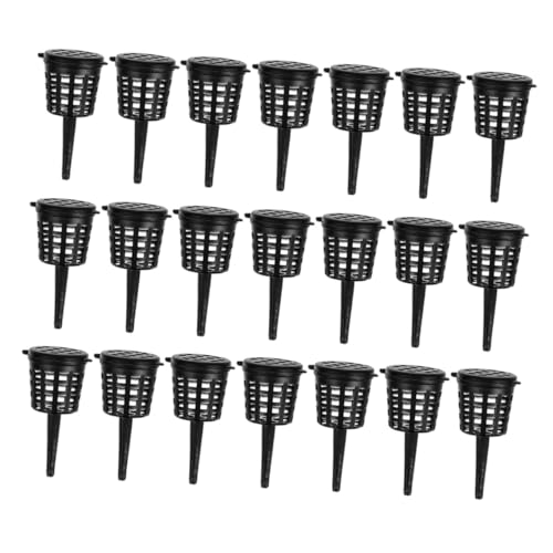 KONTONTY 120 Stück Dünger-netzkörbe mit Deckel Tragbare Pflanzennährstoffbecher für Garten Bonsai Orchideen und Wasserpflanzen Einfache Installation und Pflege Kontrollierte Düngung von KONTONTY