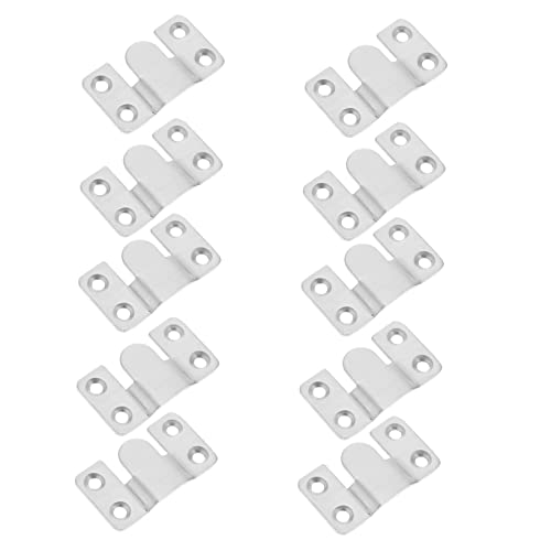 KONTONTY 12stücke Unterputzhalterung Edelstahl Wandclip Haken Mit Schrauben Für Bilderrahmen Kosmetikspiegel Und Zusätzliche Fotorahmenclip Mit Z-Clip-Design Für Sichere Befestigung KONTONTY 12stücke Unterputzhalterung Edelstahl Wandclip Haken Mit Schrauben Für Bilderrahmen Kosmetikspiegel Und Zusätzliche Fotorahmenclip Mit Z-Clip-Design Für Sichere Befestigung von KONTONTY