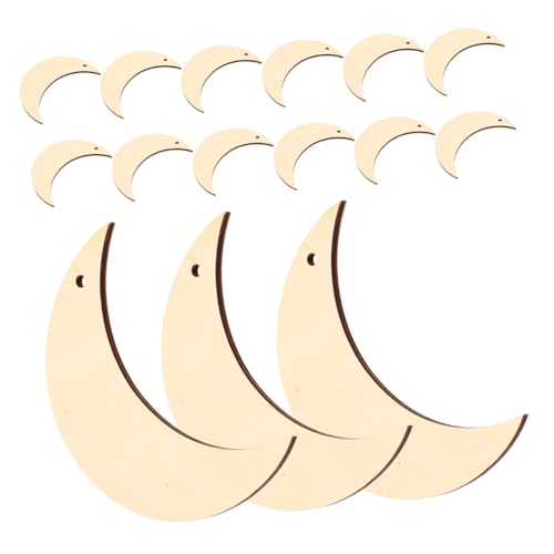 KONTONTY 15 Stück Teiliges Naturbelassene Mond Holzscheiben für DIY Basteln Malen Holzverzierungen Erwachsene Kreative Holzdekoration KONTONTY 15 Stück Teiliges Naturbelassene Mond Holzscheiben für DIY Basteln Malen Holzverzierungen Erwachsene Kreative Holzdekoration von KONTONTY