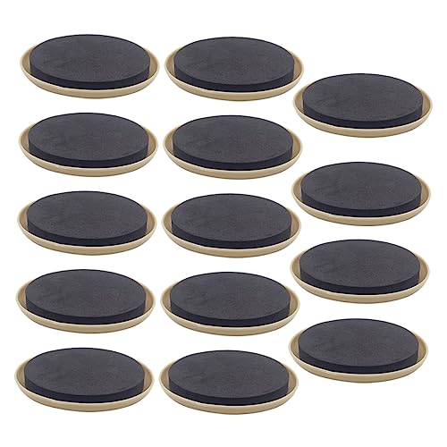 KONTONTY 16 Stück Möbelmatte Pads Schieberegler Einfach Bein Schieber Möbel Möbelgleiter für Teppichböden Möbelgleiter für Holzböden Möbelgleiter bewegen Plastik Beige von KONTONTY