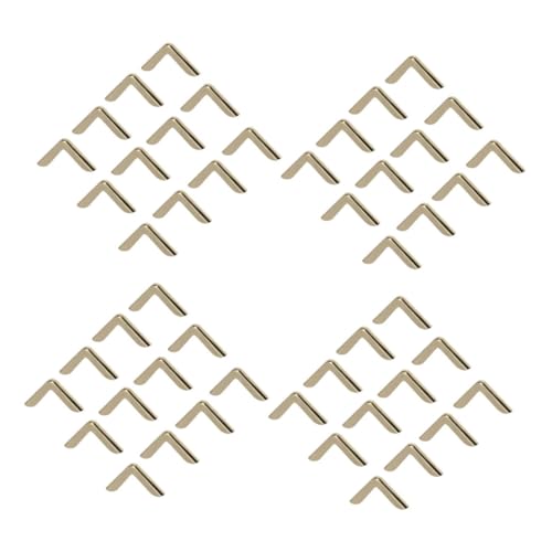 KONTONTY 180 Stück Metall Eckenschutz Gold Vintage Scrapbooking Buch Buchecken Schutzecken für Alben Notizbücher Ordner Bilderschutz Langlebig Robust KONTONTY 180 Stück Metall Eckenschutz Gold Vintage Scrapbooking Buch Buchecken Schutzecken für Alben Notizbücher Ordner Bilderschutz Langlebig Robust von KONTONTY