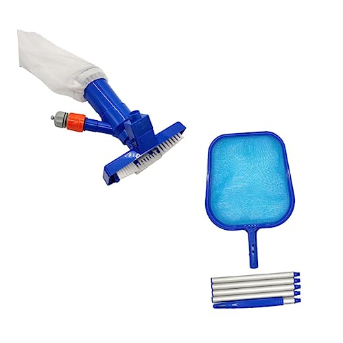 KONTONTY 1Satz Reinigungsset mit Flachem Wassernetz Vakuum Sauger für Effiziente Pool und Teichreinigung Langlebige Materialien für Oberflächen von KONTONTY