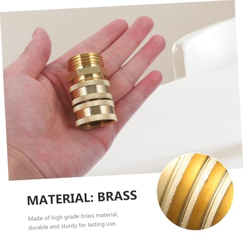 KONTONTY 2 Paare Gartenschlauch Kupplung Messing Schnellverbinder Schlauchanschluss Wasserschlauch Adapter Langlebig Rostfrei Vielseitig für Gartenbewässerung und Hochdruckanschlüsse KONTONTY 2 Paare Gartenschlauch Kupplung Messing Schnellverbinder Schlauchanschluss Wasserschlauch Adapter Langlebig Rostfrei Vielseitig für Gartenbewässerung und Hochdruckanschlüsse von KONTONTY