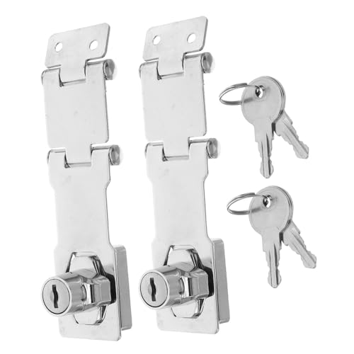 KONTONTY 2 Sätze Vielseitiges Schubladenschloss mit Schlüssel für Kühlschrank Aktenschrank und Schranktüren Vintage Überfalle mit Einfachem Schraubmontage Passend für Verschiedene von KONTONTY