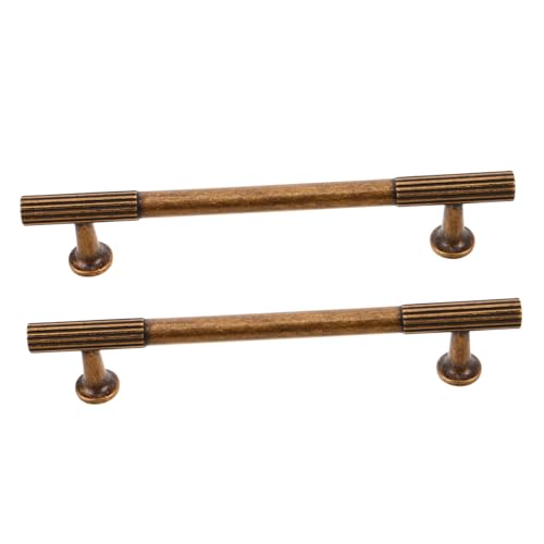 KONTONTY 2 Sätze Vintage Türgriff aus Zinklegierung Antike Schrankgriffe für Kommode Kleiderschrank und Robuste Dekorative Möbelgriffe im Retro-stil Einfache Montage von KONTONTY