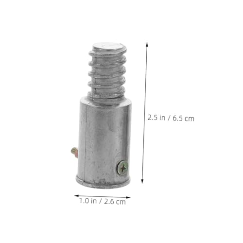 KONTONTY 2 Satz Aluminiumlegierung Gewindeadapter Ersatzteile für Besenstielverlängerung Kompatibel mit Eisen Aluminium Holzstangen Robust Witterungsbeständig Vielseitig für Möbel von KONTONTY
