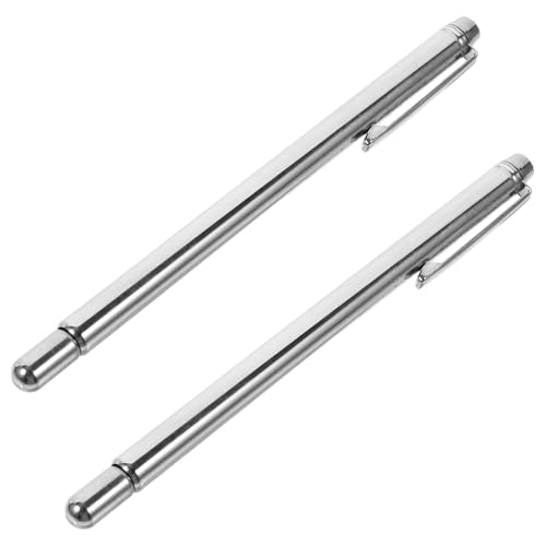 KONTONTY 2 Stück Edelstahl Dowsing Rods Robuste Wünschelruten für Outdoor Wassersuche und Goldortung Leicht Tragbare Biegfeste Detektionsstäbe mit Passender von KONTONTY