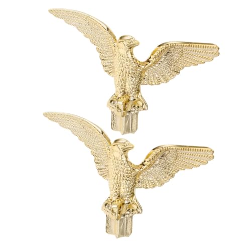 KONTONTY 2 Stück Fahnenmast Adlerkopf Flaggenmastaufsatz für Außenbereich Stabile Befestigung Schräger Flaggenhalter für Garten Bereich und Versammlungsräume von KONTONTY