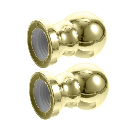KONTONTY 2 Stück Flaggenmast Finial Topper Ornament für Garten und Außenbereich Robuste und Langlebige Flaggenmast Dekoration Gold Installieren zum Austausch von KONTONTY