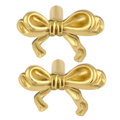 KONTONTY 2 Stück Goldene Bogenknöpfe aus Messing und Schrankgriffe für Möbel Türknöpfe für Kleiderschränke Kommoden und Küchenmöbel Dekorativ und Langlebig KONTONTY 2 Stück Goldene Bogenknöpfe aus Messing und Schrankgriffe für Möbel Türknöpfe für Kleiderschränke Kommoden und Küchenmöbel Dekorativ und Langlebig von KONTONTY