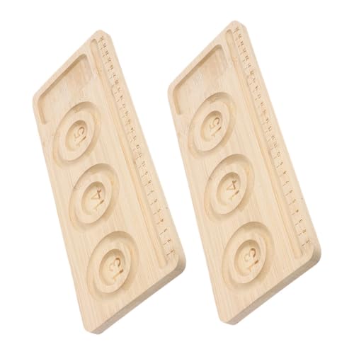 KONTONTY 2 Stück Holz Perlen Designbrett für Schmuckherstellung Stabiler Bead Board zur Einfachen Organisation von Armbändern und Praktische DIY Matten für Kreative Projekte KONTONTY 2 Stück Holz Perlen Designbrett für Schmuckherstellung Stabiler Bead Board zur Einfachen Organisation von Armbändern und Praktische DIY Matten für Kreative Projekte von KONTONTY