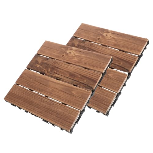 KONTONTY 2 Stück Interlocking Holzfliesen für Balkon und Terrasse Robust und Wetterbeständig Natürliche Holzoptik für Einfache und Vielseitige Gestaltung KONTONTY 2 Stück Interlocking Holzfliesen für Balkon und Terrasse Robust und Wetterbeständig Natürliche Holzoptik für Einfache und Vielseitige Gestaltung von KONTONTY