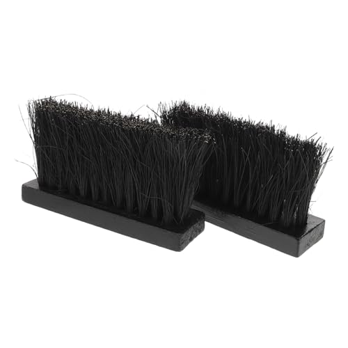 KONTONTY 2 Stück Kaminbürsten Ersatz Quadratischer Bürstenkopf Robust für Ruß Reinigung Holzofen Ofen Kamin Zubehör Langlebig Einfache Handhabung von KONTONTY
