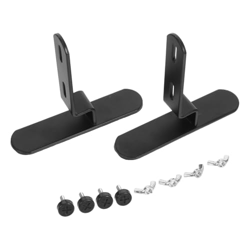 KONTONTY 2 Stück Metall Pegboard Halterung Tischklemmen Wandhalterung Werkzeuglose Montage Höhenverstellbar Stabiler Desktop Organizer Dunkles für Arbeitsplatz und Wohnbereich von KONTONTY