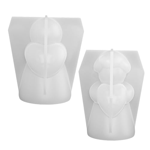 KONTONTY 2 Stück Ornamentformen Für Epoxidharz Ornament Silikonform Harzgussformen DIY Engelformen Mädchenformen Silikon Weihnachtsharzformen Handgefertigte Silikonform Weiß von KONTONTY