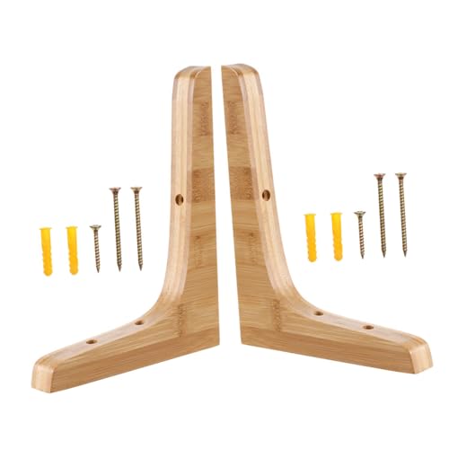 KONTONTY 2 Stück Robuste Holz Regalhalterung Dreieck Wandhalterung Holz Regalträger Schwerlast Wandmontage für Wohnzimmer Büro Dekoration KONTONTY 2 Stück Robuste Holz Regalhalterung Dreieck Wandhalterung Holz Regalträger Schwerlast Wandmontage für Wohnzimmer Büro Dekoration von KONTONTY