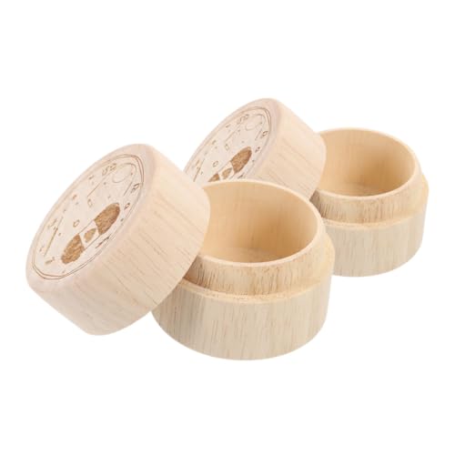 KONTONTY 2 Stück Runde Aufbewahrungsboxen Aus Holz Für Nähzubehör Und Schmuck Kleiner Holzkisten Mit Deckel 5.5x5.5x4.5cm Nachhaltige Und Sichere Aufbewahrungslösung Für KONTONTY 2 Stück Runde Aufbewahrungsboxen Aus Holz Für Nähzubehör Und Schmuck Kleiner Holzkisten Mit Deckel 5.5x5.5x4.5cm Nachhaltige Und Sichere Aufbewahrungslösung Für von KONTONTY