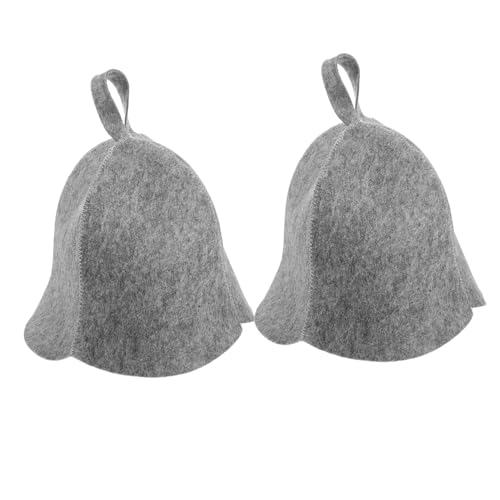 KONTONTY 2 Stück Sauna Hut Filz für Haar und Dampfschutz Unisex Haarkappe für Sauna Spa und Dampfbad Hochsaugfähiges Material Schnelltrocknend für Reisen und Entspannung KONTONTY 2 Stück Sauna Hut Filz für Haar und Dampfschutz Unisex Haarkappe für Sauna Spa und Dampfbad Hochsaugfähiges Material Schnelltrocknend für Reisen und Entspannung von KONTONTY