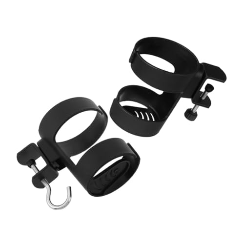 KONTONTY 2 Stück Schreibtisch Getränkehalter aus Stabiler Clip Halter für Tassen und Flaschen Passend für Büro Gaming und Zuhause Einsetzbar Leicht zu Reinigen von KONTONTY