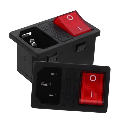 KONTONTY 2 Stück Stromhalter Mit Lichtschalter Steckerschalter Klein Power-wippschalter Wechselstromschalter Netzsteckdose Ersatz-wippschalter-steckdose Steckschalter Ac-steckdose Kupfer KONTONTY 2 Stück Stromhalter Mit Lichtschalter Steckerschalter Klein Power-wippschalter Wechselstromschalter Netzsteckdose Ersatz-wippschalter-steckdose Steckschalter Ac-steckdose Kupfer von KONTONTY