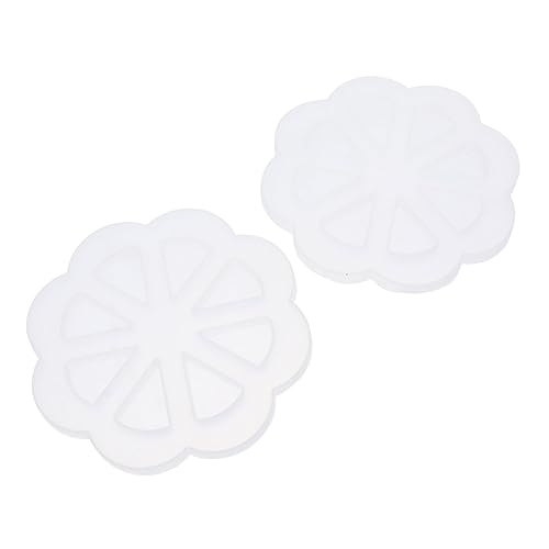 KONTONTY 2 Stück Untersetzerform silikonform selber machen Untersetzer, der Form herstellt tassenmattenform selber machen DIY-Kristall-Epoxy-Form handgefertigter Handwerksform Weiß von KONTONTY