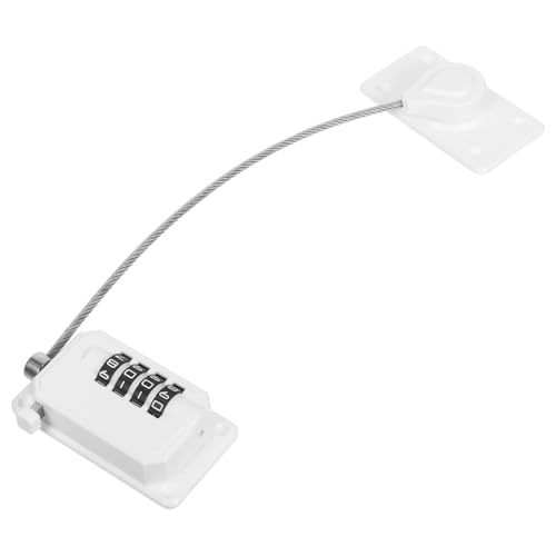 KONTONTY 2 Stück Verstellbare Kindersichere Fenster Kühlschrank-sicherheitsriegel Selbstklebend Bohrfrei Kindersicherer Fenster Kühlschrankverschluss für Schränke Schubladen von KONTONTY