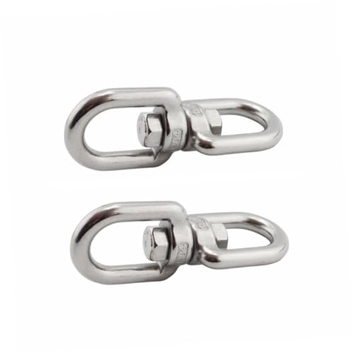 KONTONTY 2 Stücke Edelstahl Drehwirbel Haken Doppelwirbel Aufhängung für Garten Pflanzen Windspiel Vogelfutterspender Verdrehfreie Aufhängung Korrosionsbeständig Vielseitig Einsetzbar KONTONTY 2 Stücke Edelstahl Drehwirbel Haken Doppelwirbel Aufhängung für Garten Pflanzen Windspiel Vogelfutterspender Verdrehfreie Aufhängung Korrosionsbeständig Vielseitig Einsetzbar von KONTONTY