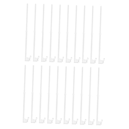 KONTONTY 20 Stück Auto Fenster Fahnenhalter Weiß Wetterfest Verstellbar Schwerlast Halterung Clip für Fahrzeugdekoration bei Feierlichkeiten von KONTONTY